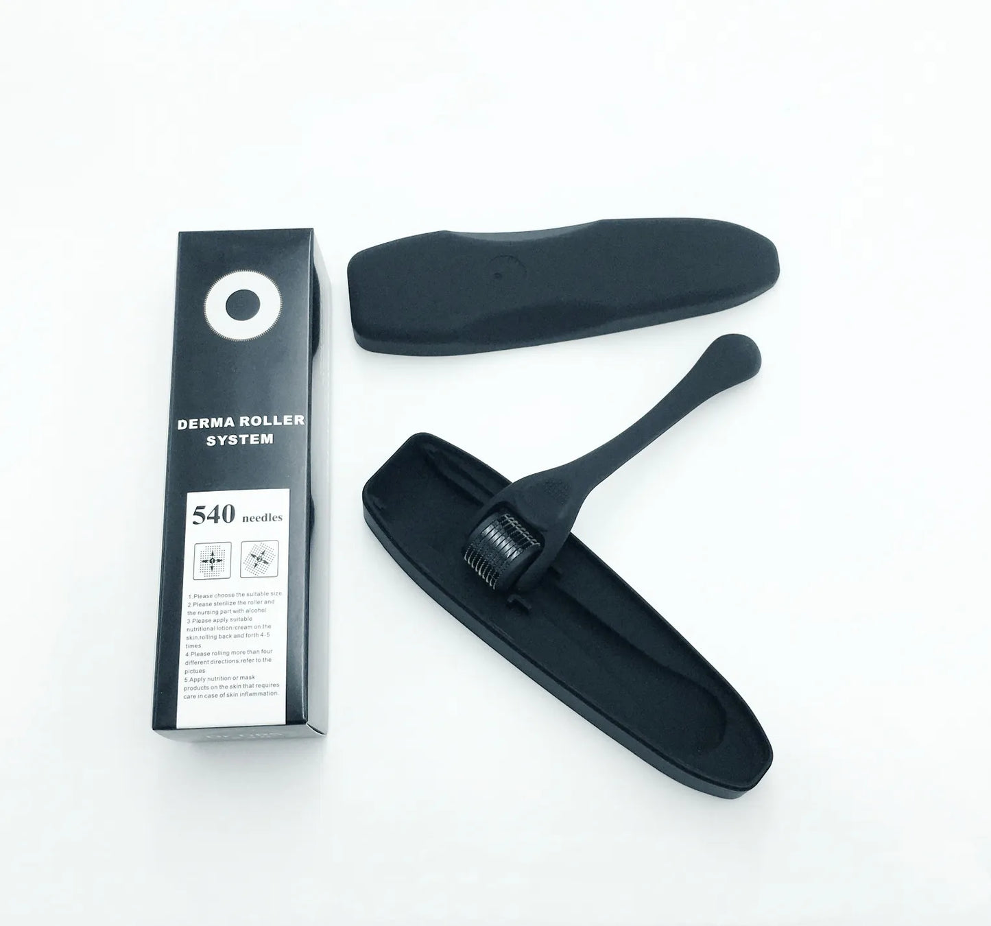 Derma Roller for Skin,Beard & Hair 0.2mm\0.25mm\0.3mm needle- Micro Face Roll Tool 540 Needles for Facial,Body & Hair Growth