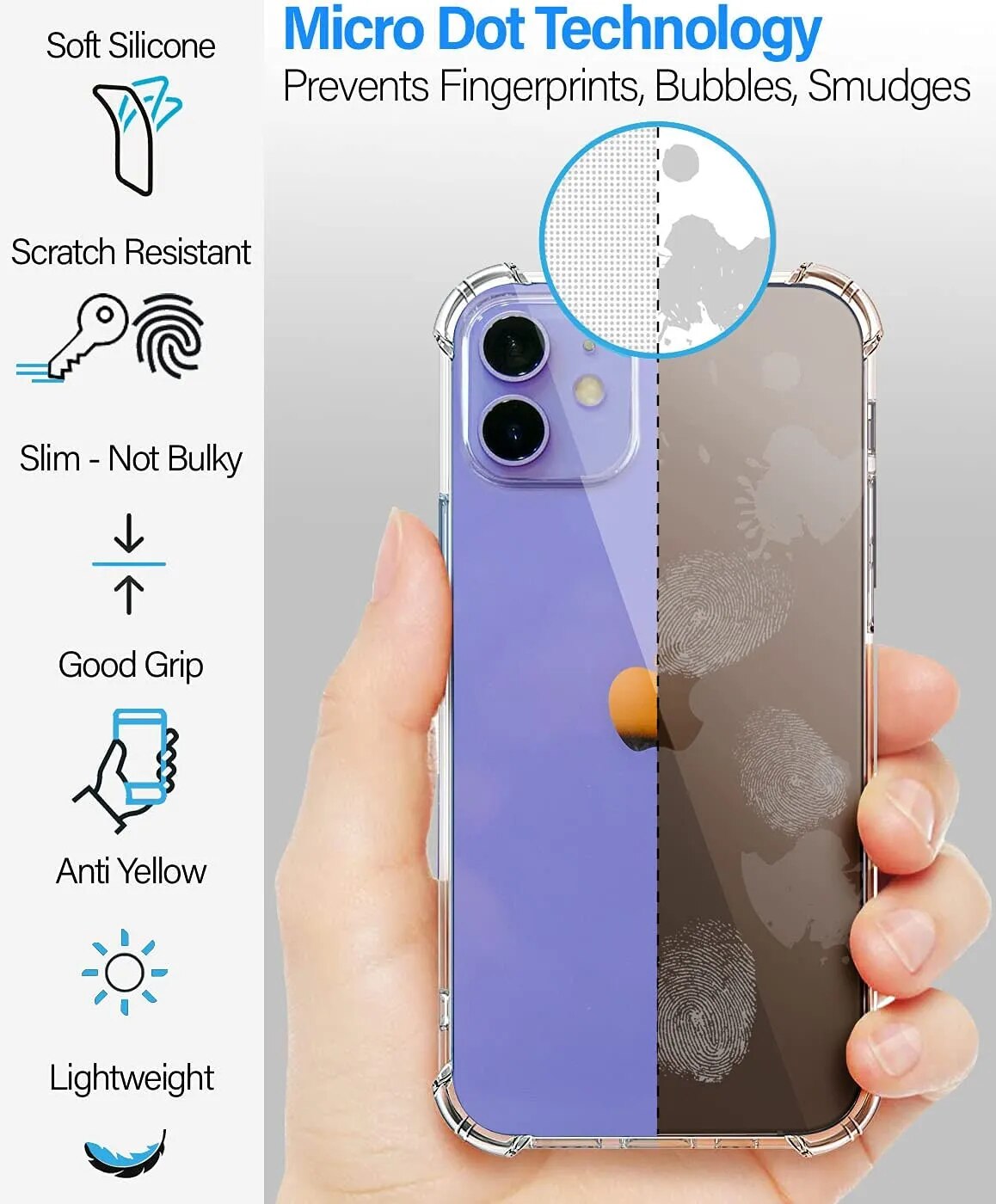 Clear Shockproof Phone Case For iPhone 15 13 12 11 Pro Max XS Max X XR 8 7 6 6S Plus SE 2020 12 13 14 Mini Silicone Case Cover