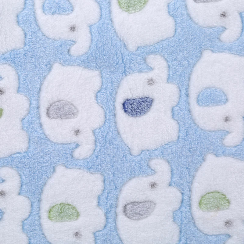 Cute Elephant Cartoon Baby Blanket Newborn Elephant Air Conditioning Quilt Coral Velvet Pillow Quilt Dual-use Baby Products 2023