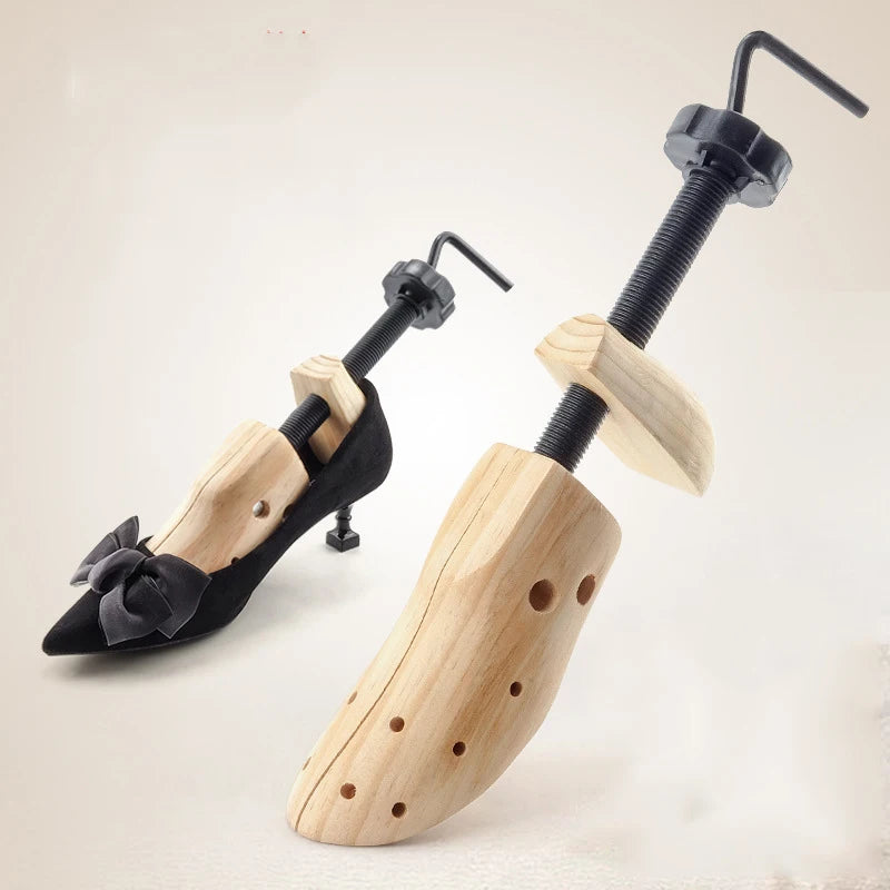 Dropshipping 1pcs 2-Way Wooden Shoe Tree For Men and Women Shoes Expander djustable Shoe Stretcher Shaper Rack Sawol