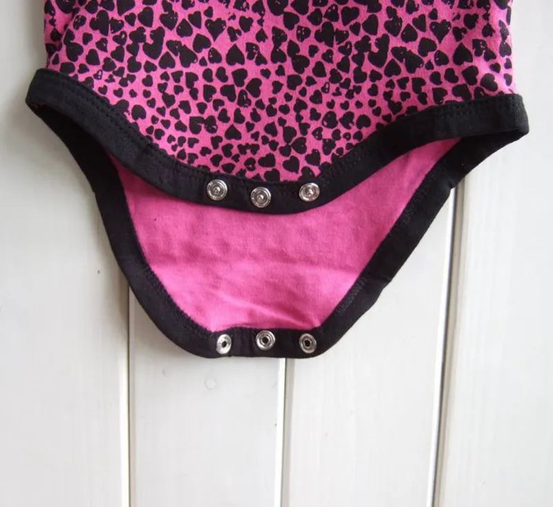Skull Summer Infant Kids Girls Clothing Sets Bodysuits +Tutu Skirt + Headband 3 Piece Suits Leopard Baby Girl Clothes