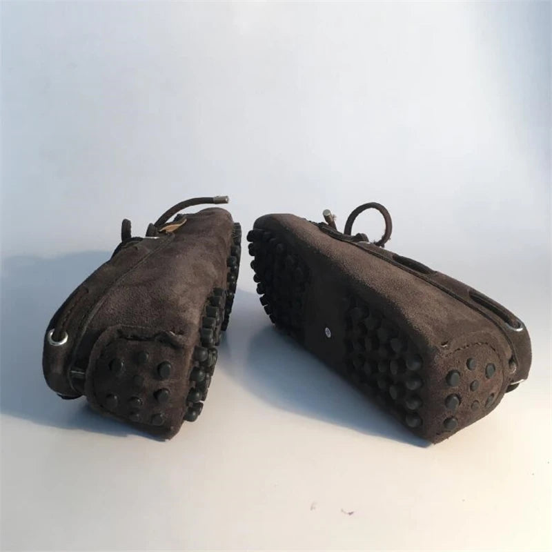 Women Shoes 100% Genuine Leather Round Toe Slip on Loafers Ladies Casual Shoes Comfortable Ballet Flats Female Footwear