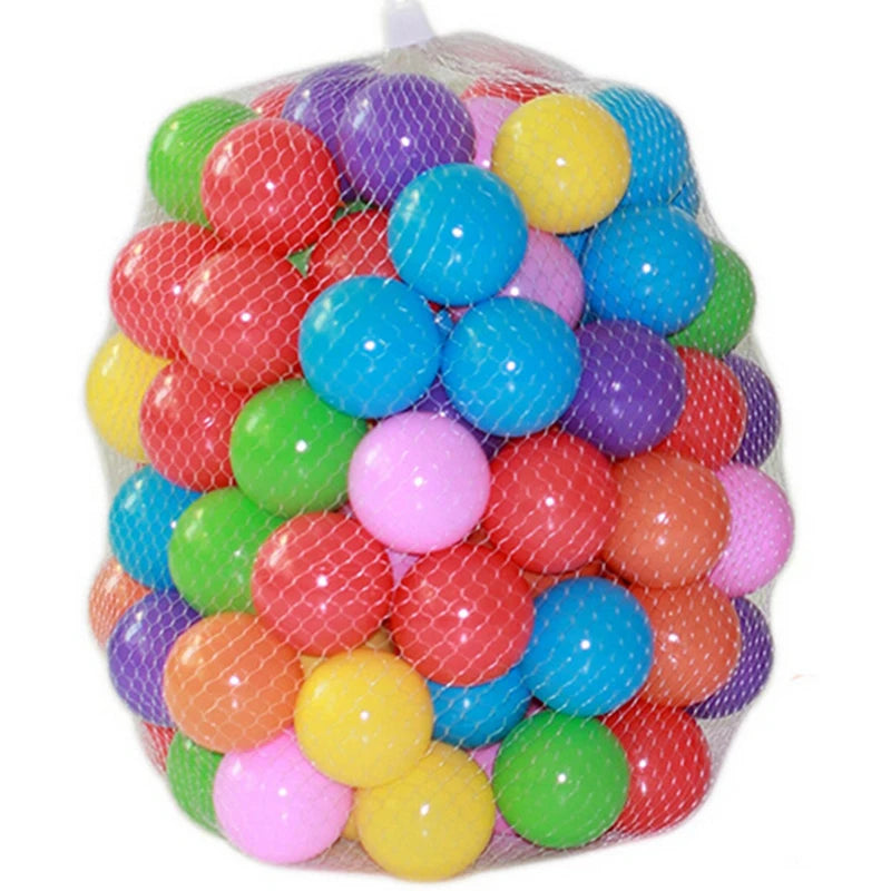 50/100 Pcs Eco-Friendly Colorful Soft Plastic Water Pool Ocean Wave Ball Baby Funny Toy Outdoor Fun Sports Stress Air Ball Hot