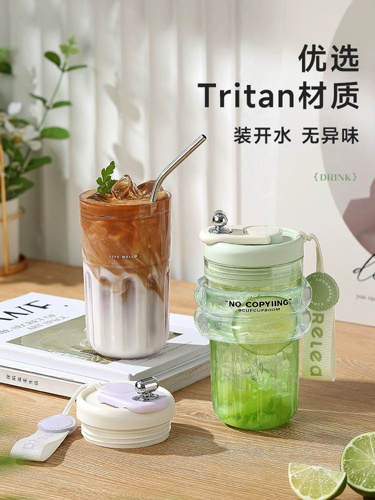Creature Coffee Cup Girls Good-looking Portable Summer Tritan Plastic Traveling New Arrival 2024 Cup