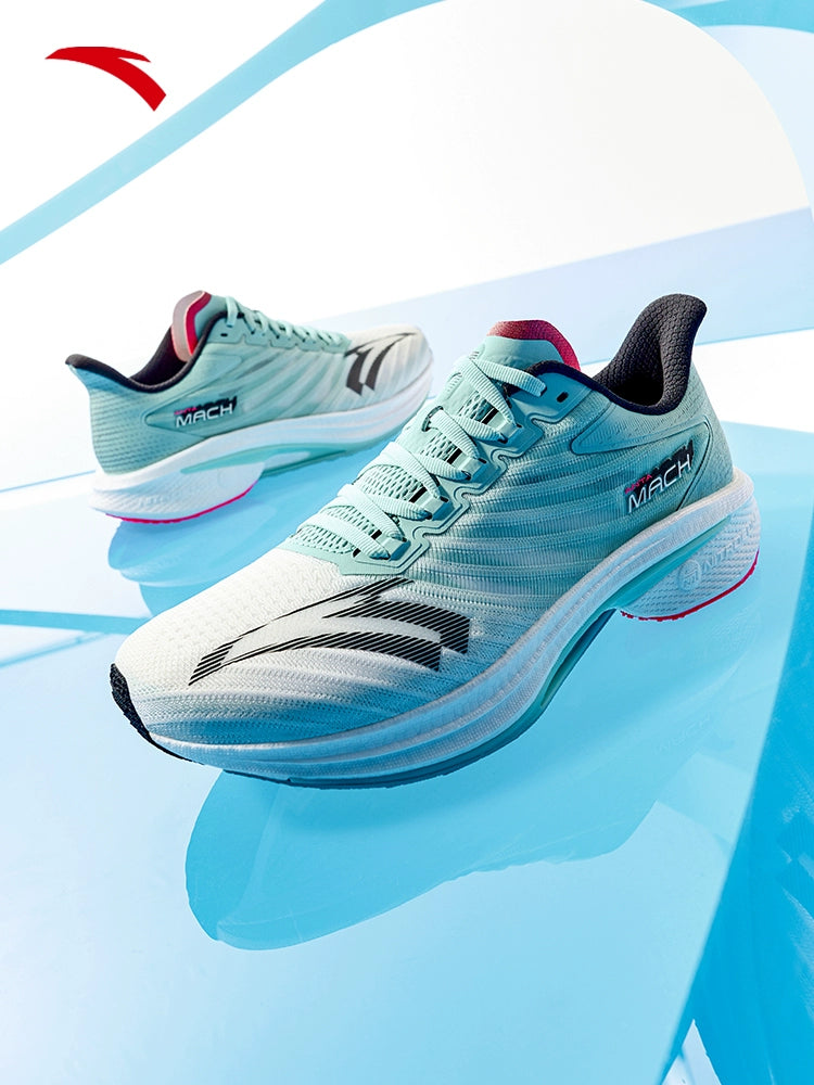 Anta Mache 4 Generation Nitrogen Technology Professional Running Shoes Men's and Women's Racing Training Physical Test High School Entrance Examination Running Shoes Sneaker