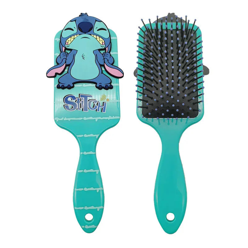 Disney Stitch Angel Air Cushion Massage Combs Cute Cartoon Figures 3D Comb Hair Brush Hairdressing Tool Women Girl Children Gift