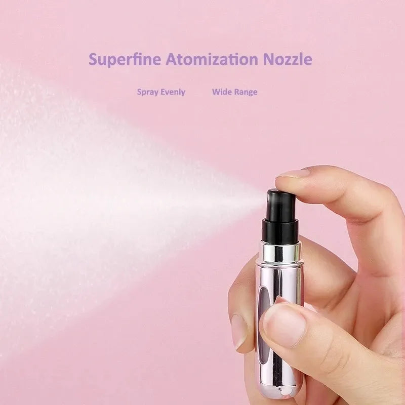 5ml 6ml 8ml Bottom-Filling Pump Perfume Bottle Portable Travel Refillable Spray Bottle Mini Empty Cosmetic Containers