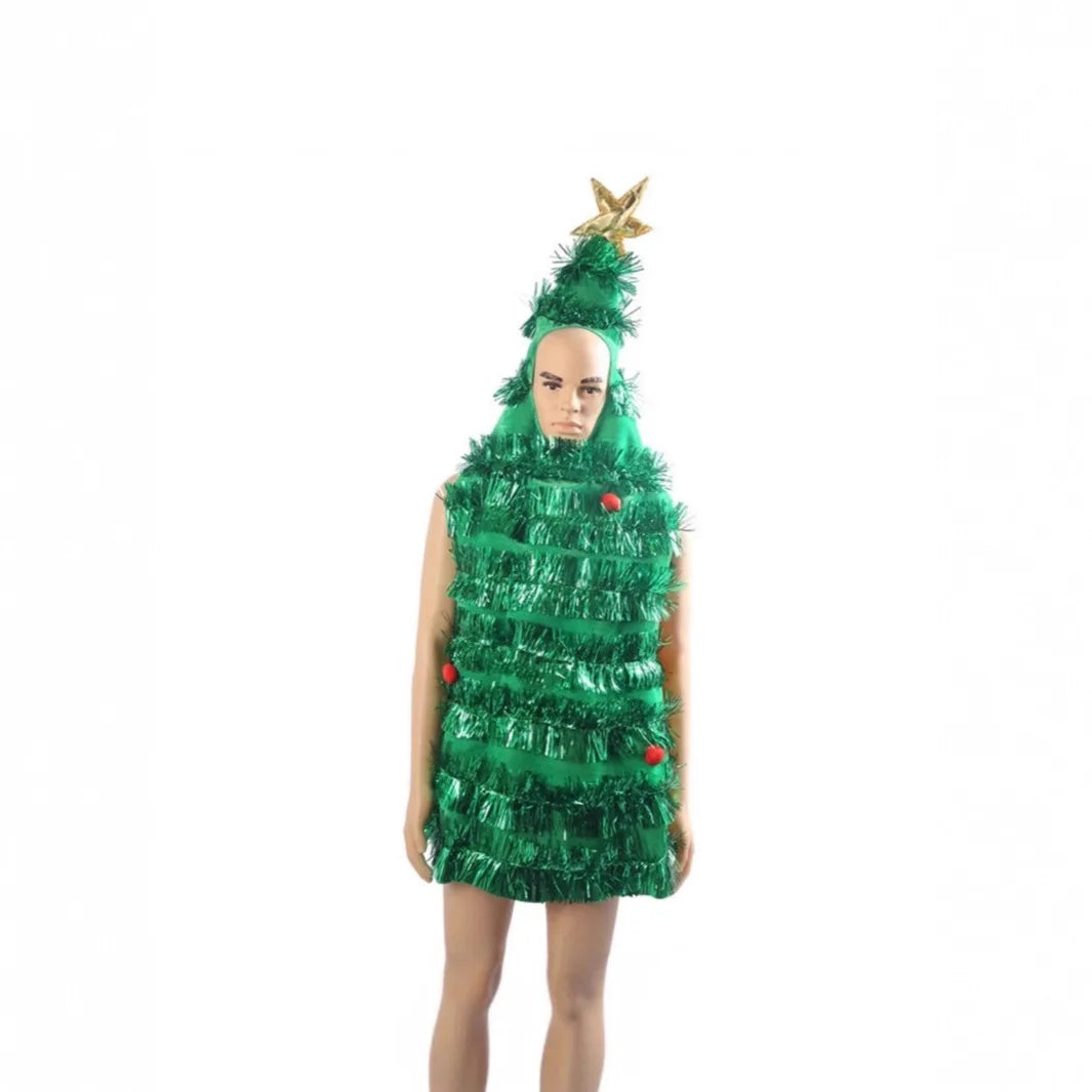 Christmas Tree Cosplay Clothing, Santa Claus Children's Adult Clothing Dress Up Clothing, Simulated Clothing, Adult Clothing