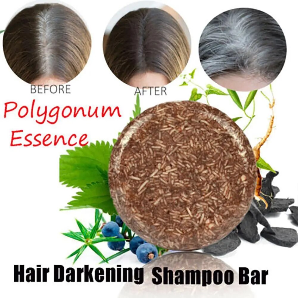 Natural Polygonum Polygonum Shampoo Soap Natural Organic Shampoo Soap Travel Sample Polygonum Polygonum Essence Hair Darkening S