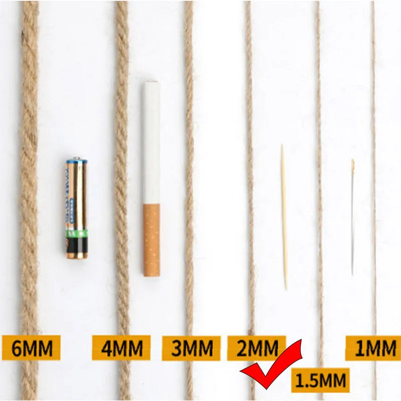 30Meter Natural Jute Rope Cord Hemp Twine Home Wedding Decoration Burlap Ribbon Handwork Gift Christmas Birthday Party Wrapping