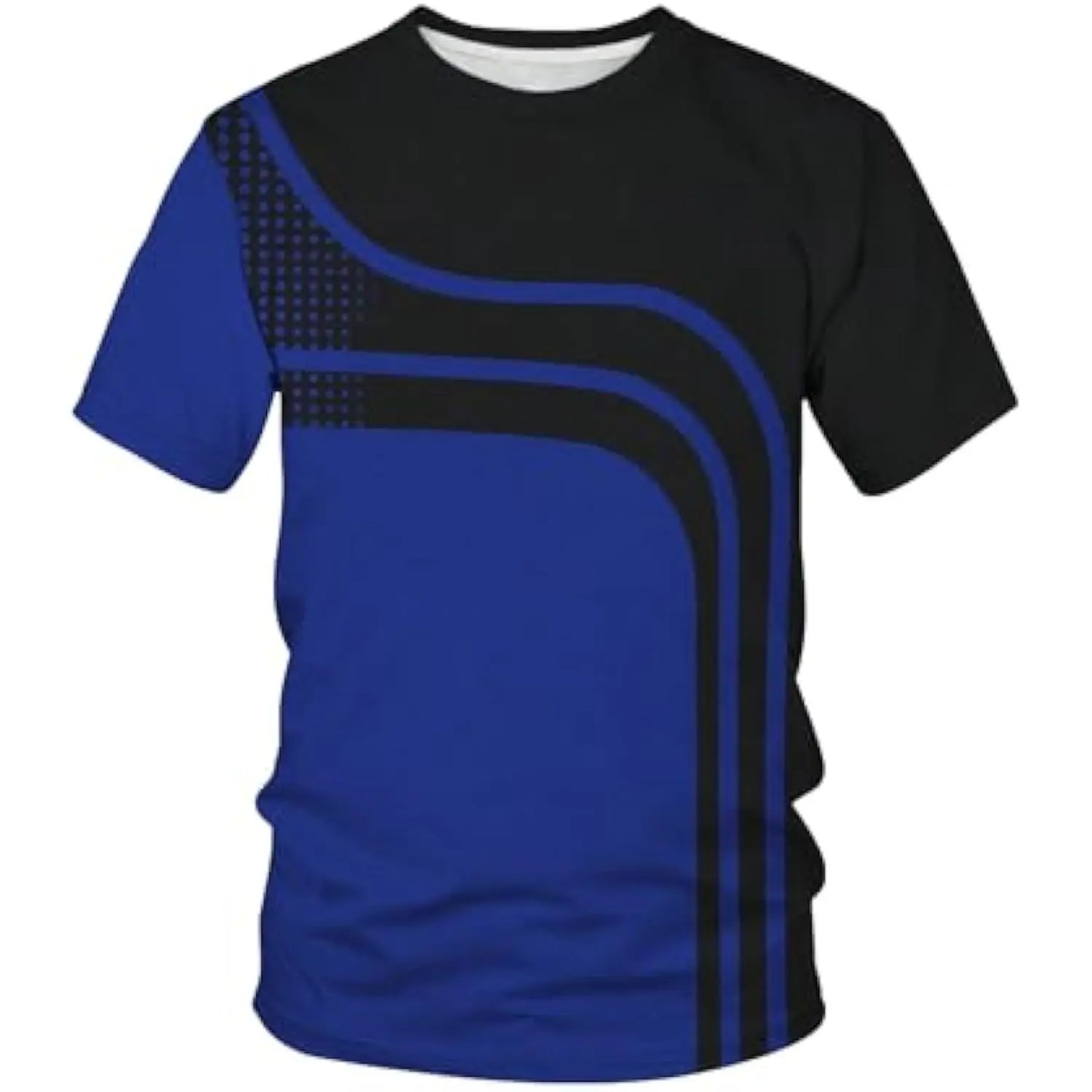 Men's Colorblock Striped Tee Short Sleeve Casual T Shirt Summer new in tops & tees oversized t shirt men's clothing 2024