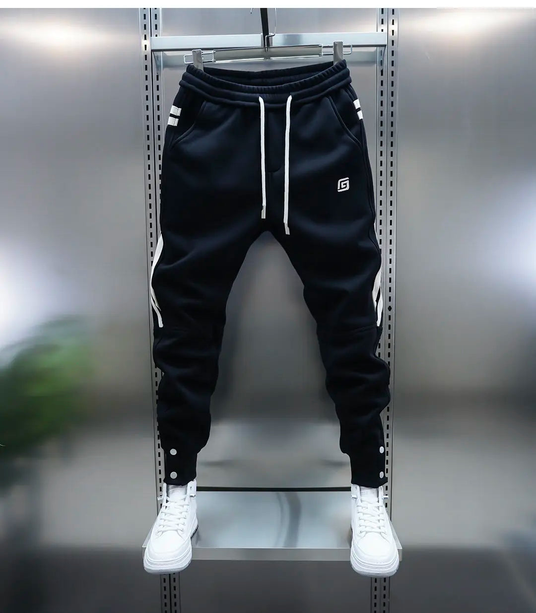 Striped casual harem pants fashion street trousers outdoor jogger sweatpants high quality luxury brand men clothing