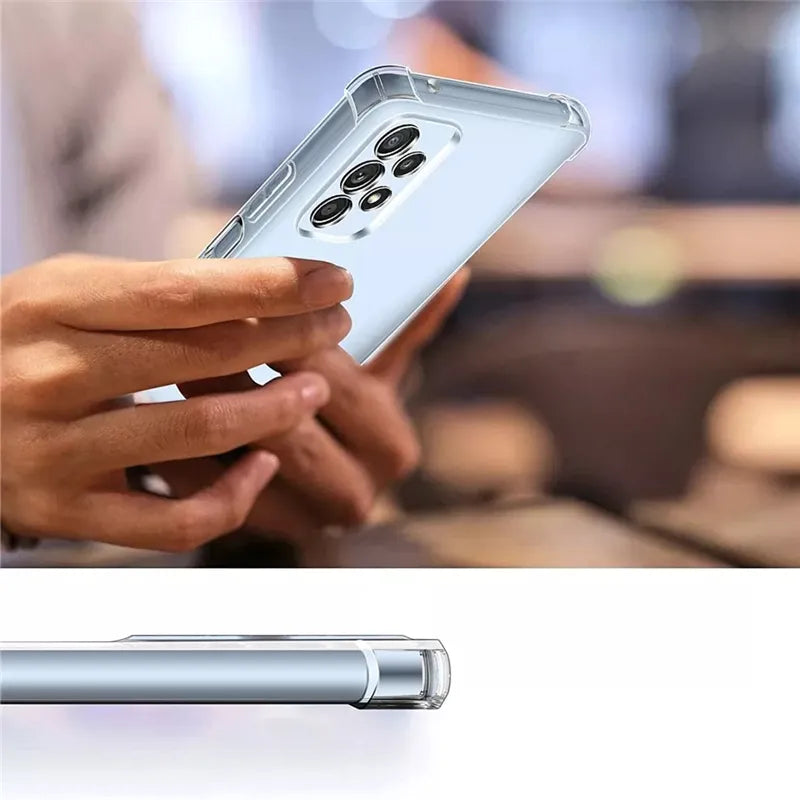 Luxury Clear Phone Case For Samsung A53 5G A54 Shockproof Case For Samsung S22 S21 S23 Ultra A52 A72 A73 A33 A13 A32 Back Cover