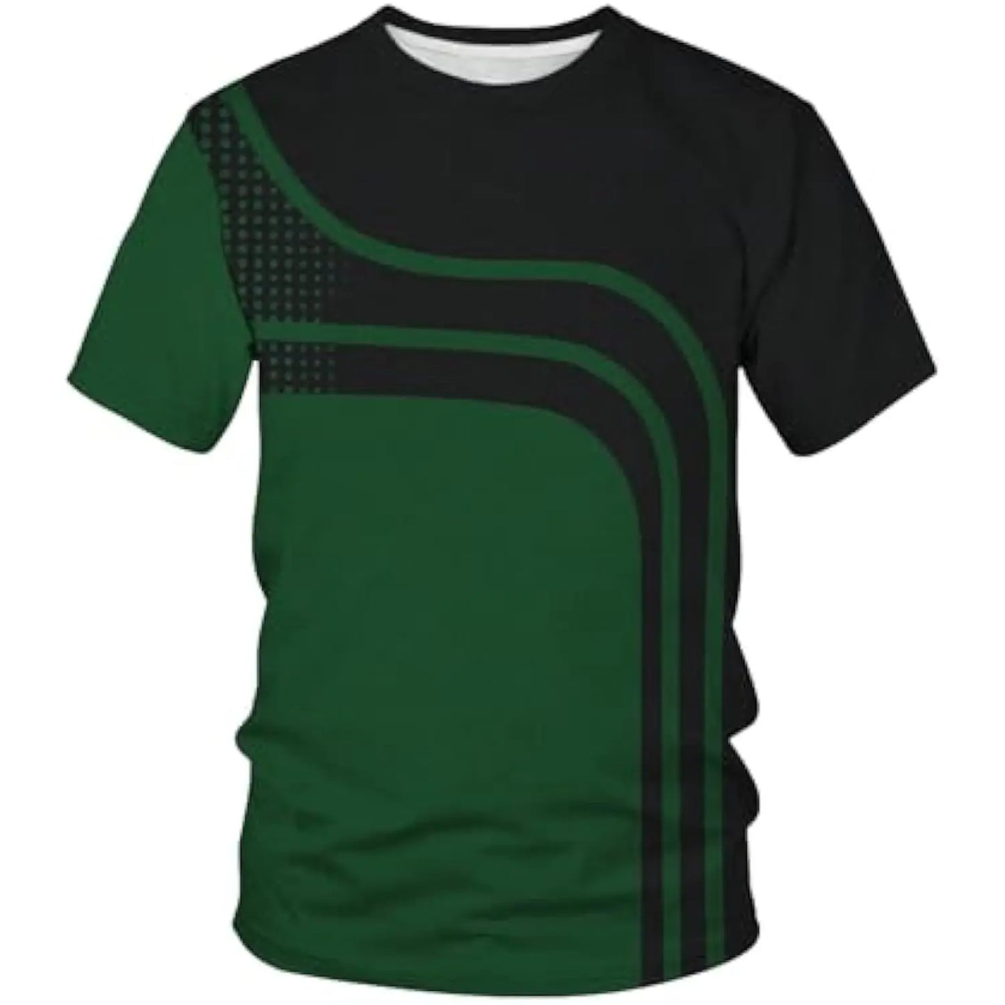 Men's Colorblock Striped Tee Short Sleeve Casual T Shirt Summer new in tops & tees oversized t shirt men's clothing 2024