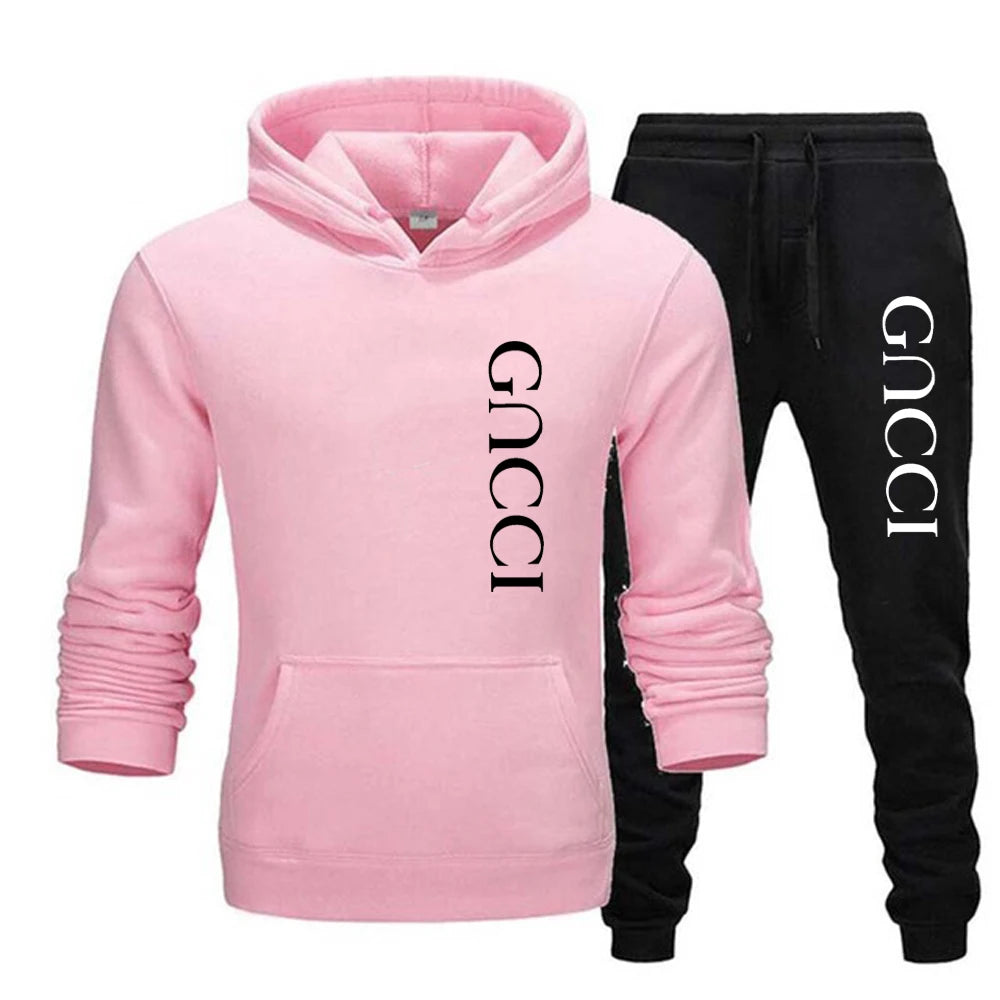 Fashion 2 Piece Women Set Autumn Winter Jogging Sports Suits Sets Sweatsuits Hoodies and Athletic Pants Clothing