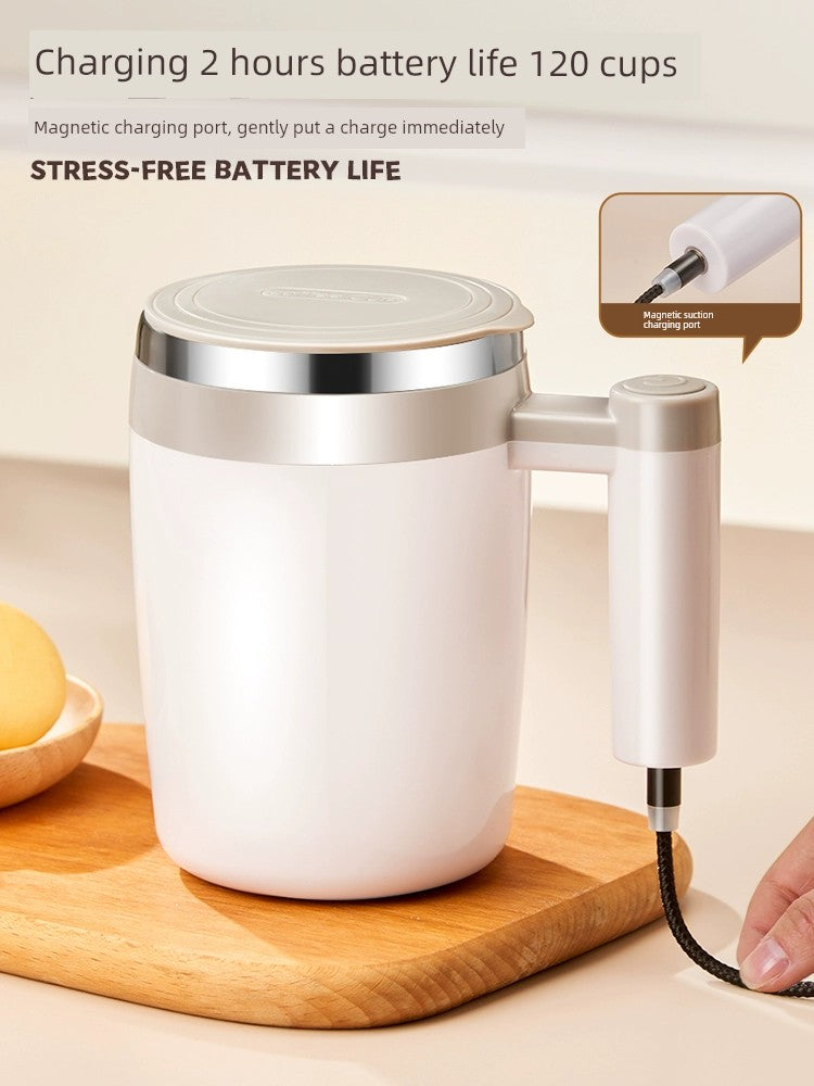 Electric Stirring Cup New Arrival Automatic Coffee Cup Bean Bag Rotate Water Cup Rechargeable Portable Soybean Milk Magnetic Cup