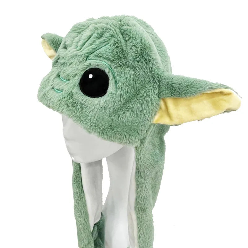 Disney Star Wars Baby Yoda Plush Hat Baby Yoda Figure Kawaii Cartoon Ears Hat Kids Toys Boys Girls Christmas Gifts