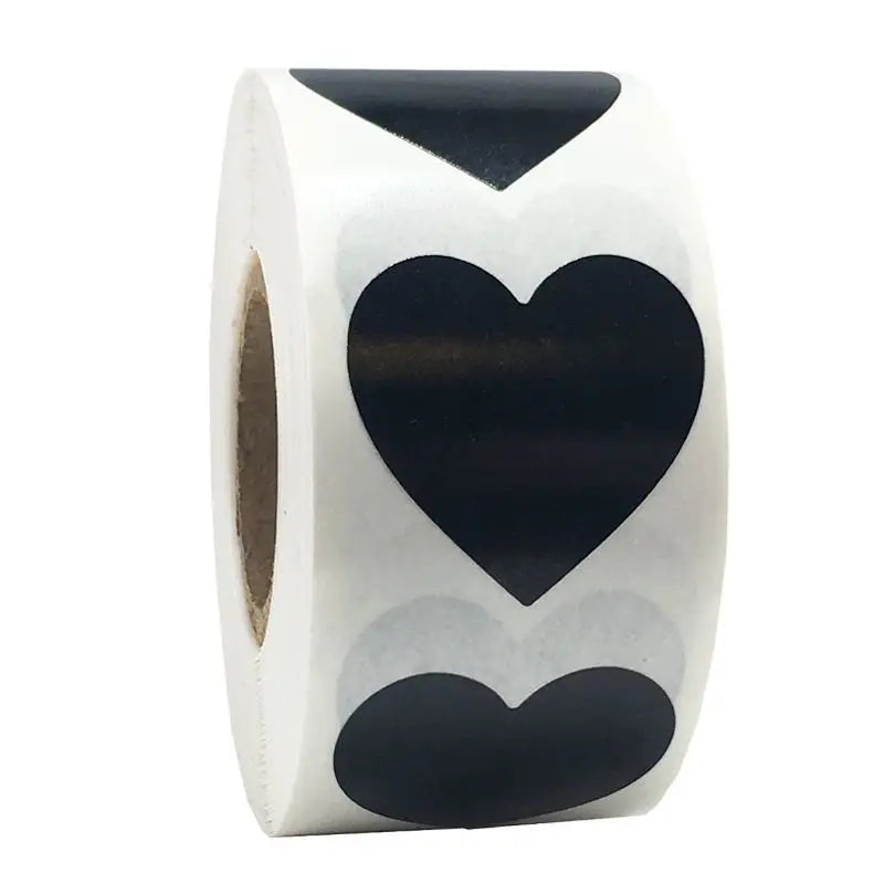500Pcs/Roll Heart Sticker Valentines Day Decoration Candy Bag Seal Sticker Birthday Party Gift Packaging Cute Stationery Sticker