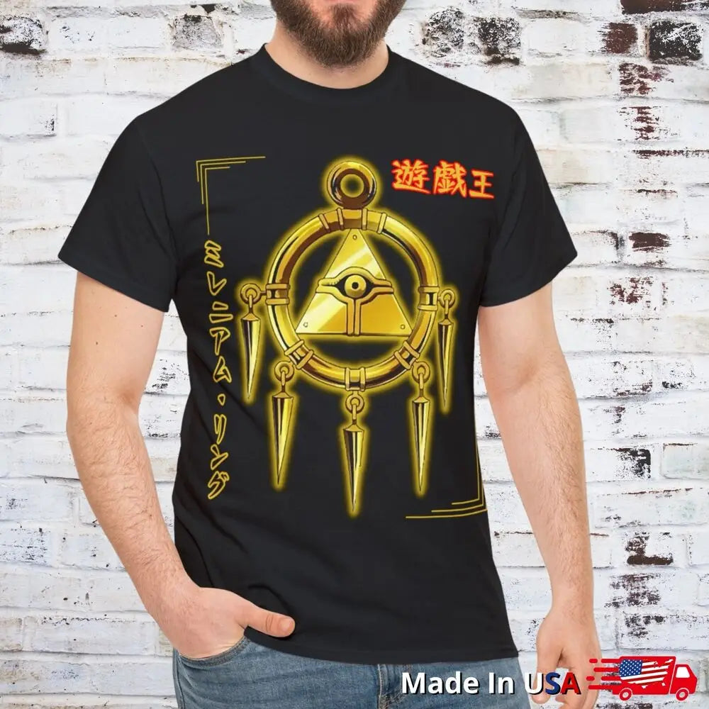 Millennium Ring T Shirt Yu Gi Oh Tee 90s Anime Clothing Cosplay Manga Japanese