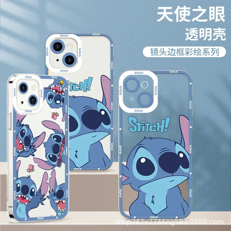 Stitch The Baby Disney Cover for Apple IPhone 14 13 12 11 Pro Max Mini XS XR X 8 7 Plus Phone Case