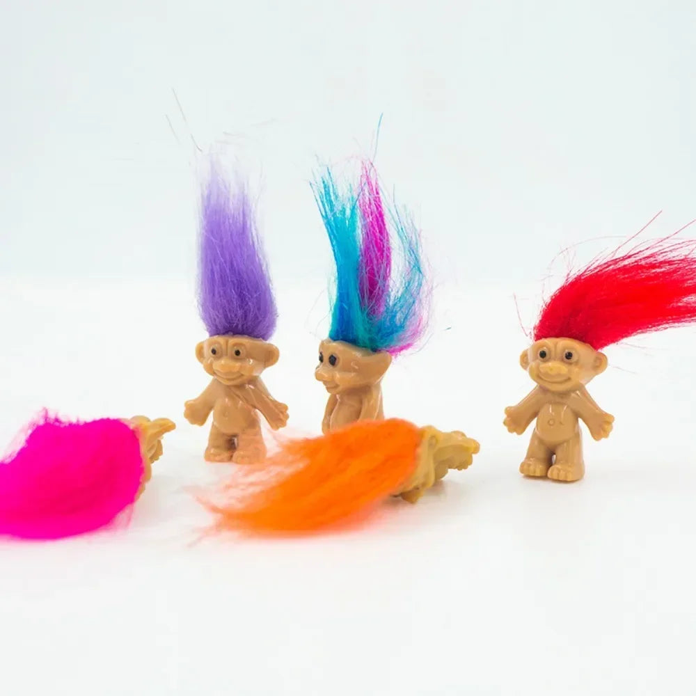 5pcs/lot Kids Anime Action Figure 10 Color Lovely Family Member Trolls Dolls Baby Toys For Children Nostalgic Adult Juguetes