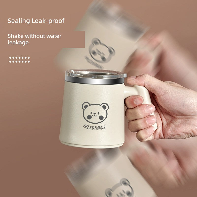 Cup Mug Coffee Cup with Lid 304 Stainless Steel Drinking Cup Tea Cup Men's and Women's Office Special Water Cup