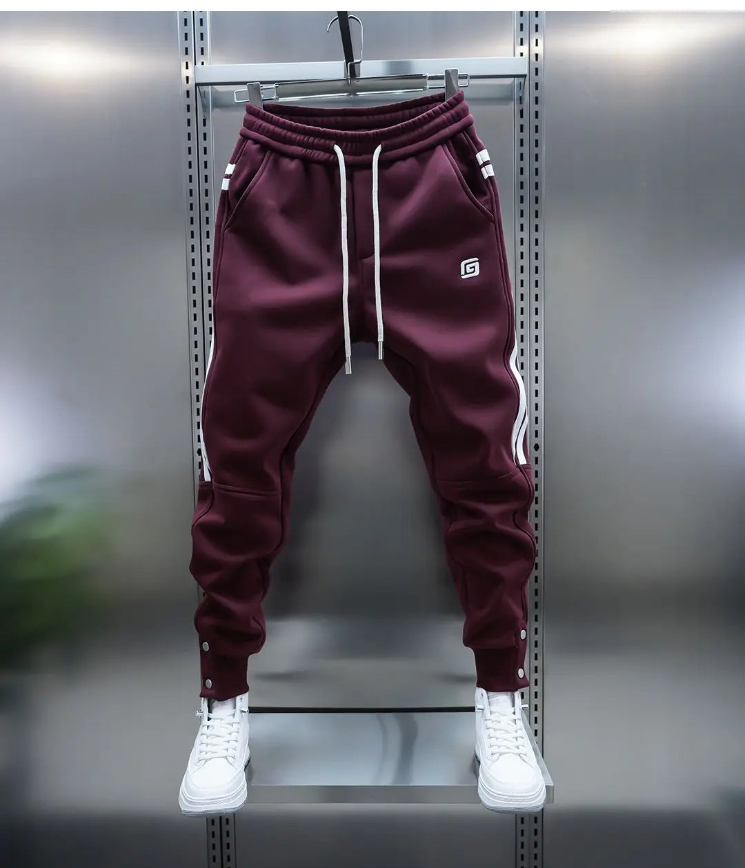 Striped casual harem pants fashion street trousers outdoor jogger sweatpants high quality luxury brand men clothing