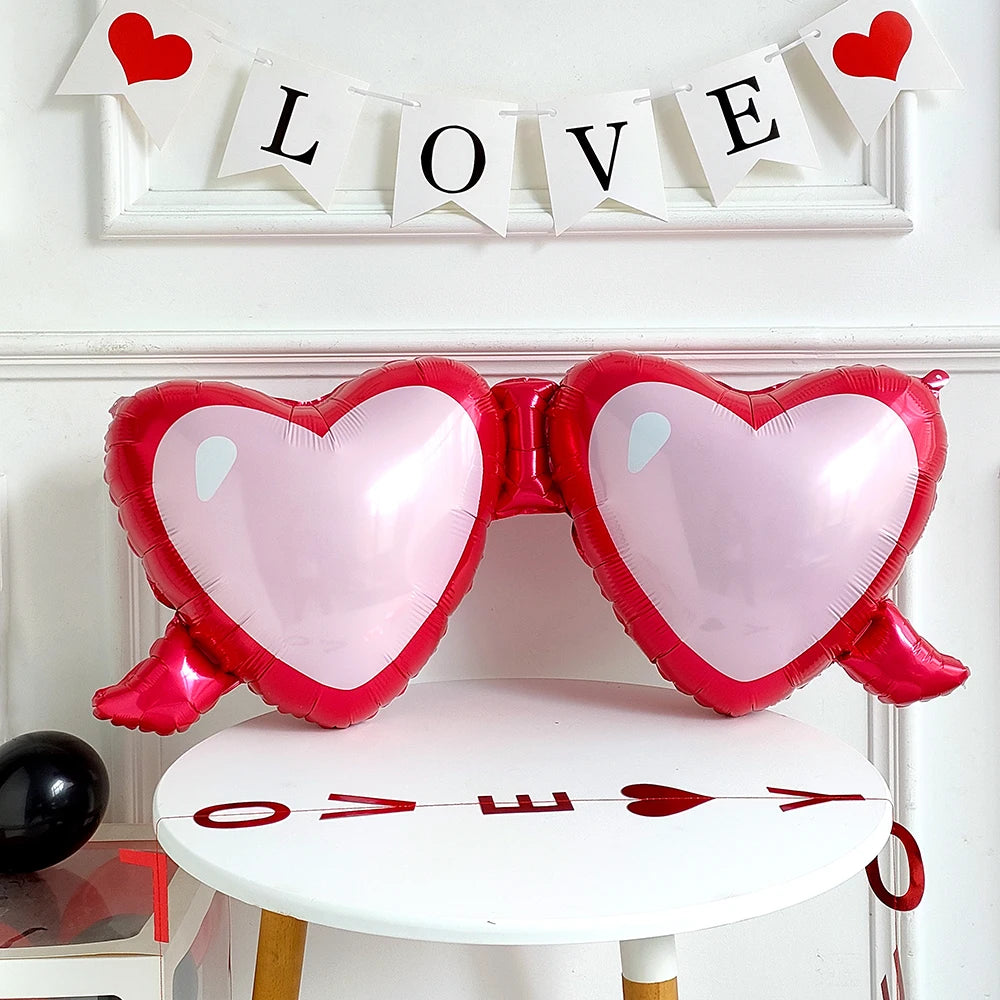 Love Heart Bear Foil Balloons Happy Birthday Valentine’s Day Party Decor Air Helium Globos Wedding Decorations Kids Toys Balloon