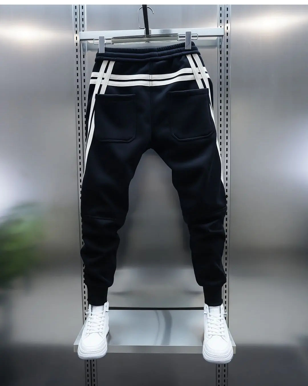 Striped casual harem pants fashion street trousers outdoor jogger sweatpants high quality luxury brand men clothing