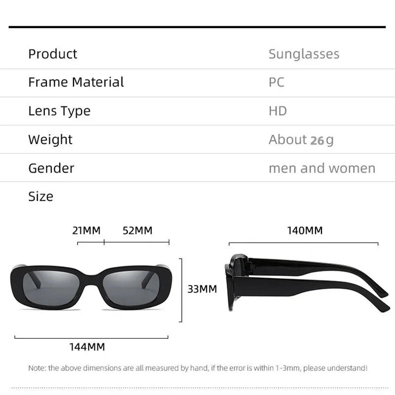 New Vintage Oval Sunglasses Woman Luxury Brand Small Rectangle Sun Glasses Female Small Ellipse Eyewear UV400 Oculos De Sol