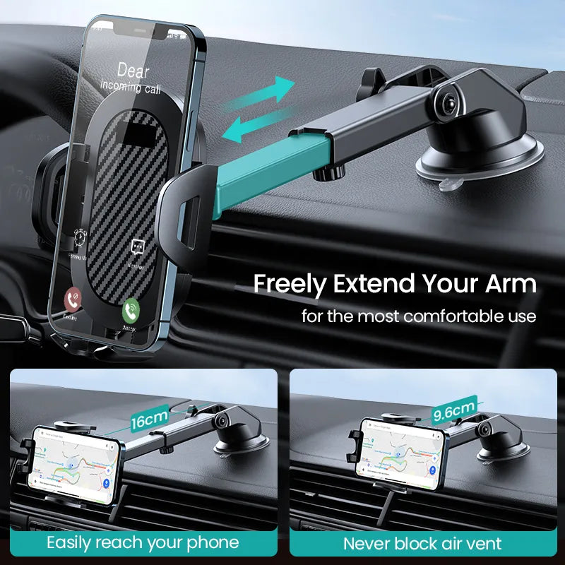 INIU Sucker Car Phone Holder Mount Stand GPS Telefon Mobile Cell Support For iPhone 13 12 11 Pro Max X 7 8 Xiaomi Huawei Samsung