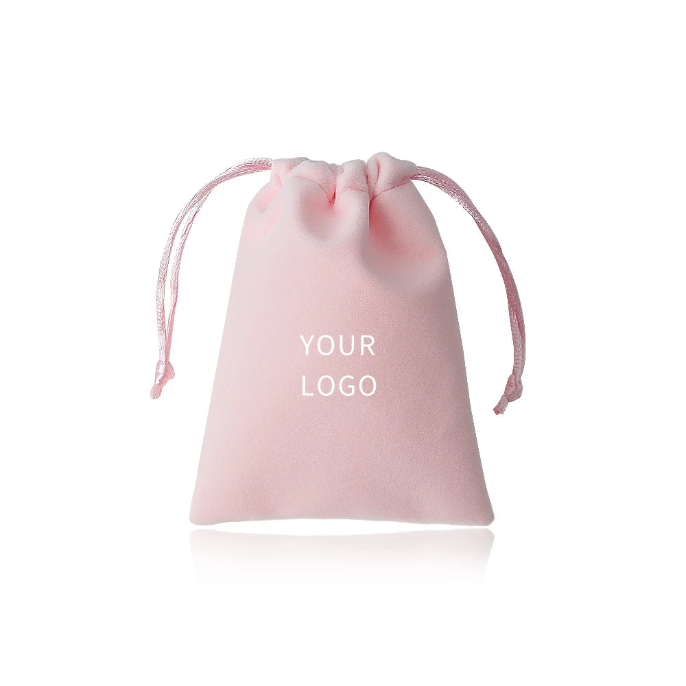 50Pcs Jewelry Packaging Pouches Velvet Drawstring Gift Bag for Wedding Christmas Party Decoration Eyelashes Makeup Storage Bags
