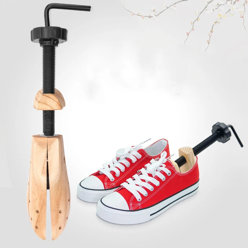 Dropshipping 1pcs 2-Way Wooden Shoe Tree For Men and Women Shoes Expander djustable Shoe Stretcher Shaper Rack Sawol