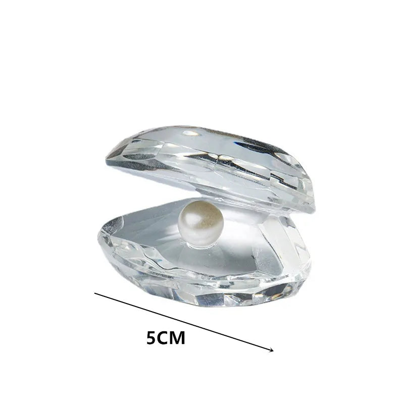 Valentines Day Gift Crystal Pearl Clam Wedding Gifts for Guests Girlfriend Boyfriend Baby Souvenirs Bridesmaid Gift Party Favors