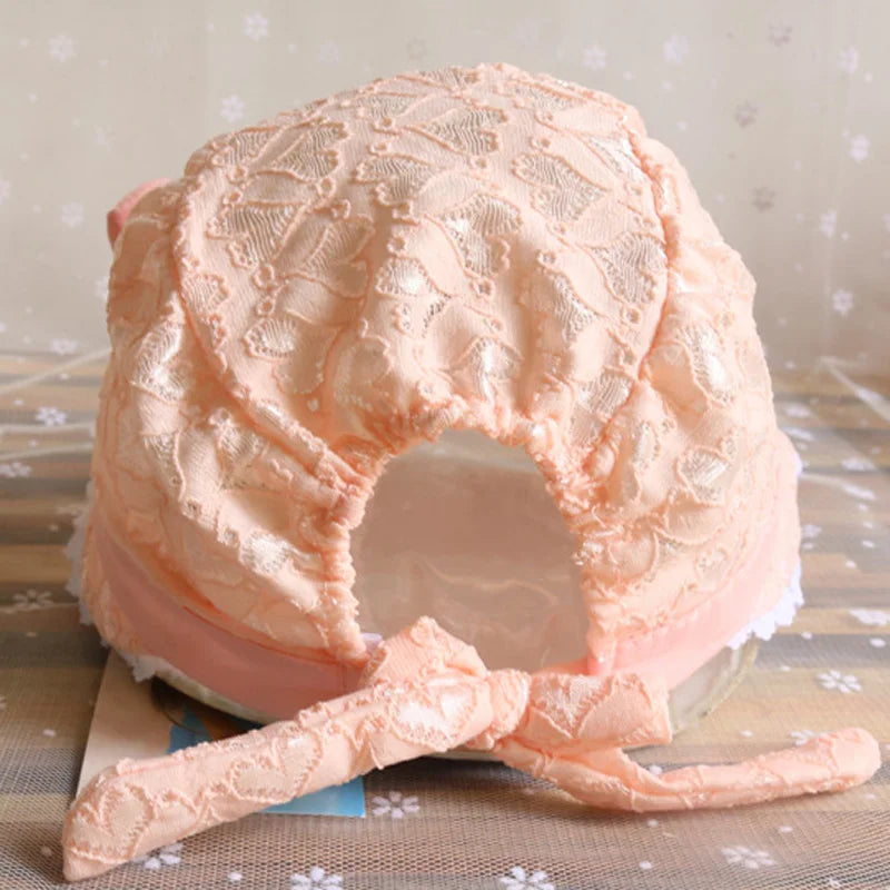 Girl Bucket Hat Cap for 3-12 Months Baby Girls Chiffon Bow Knot Style Kids Toddler Go Fishing Hats Floppy Chapeau