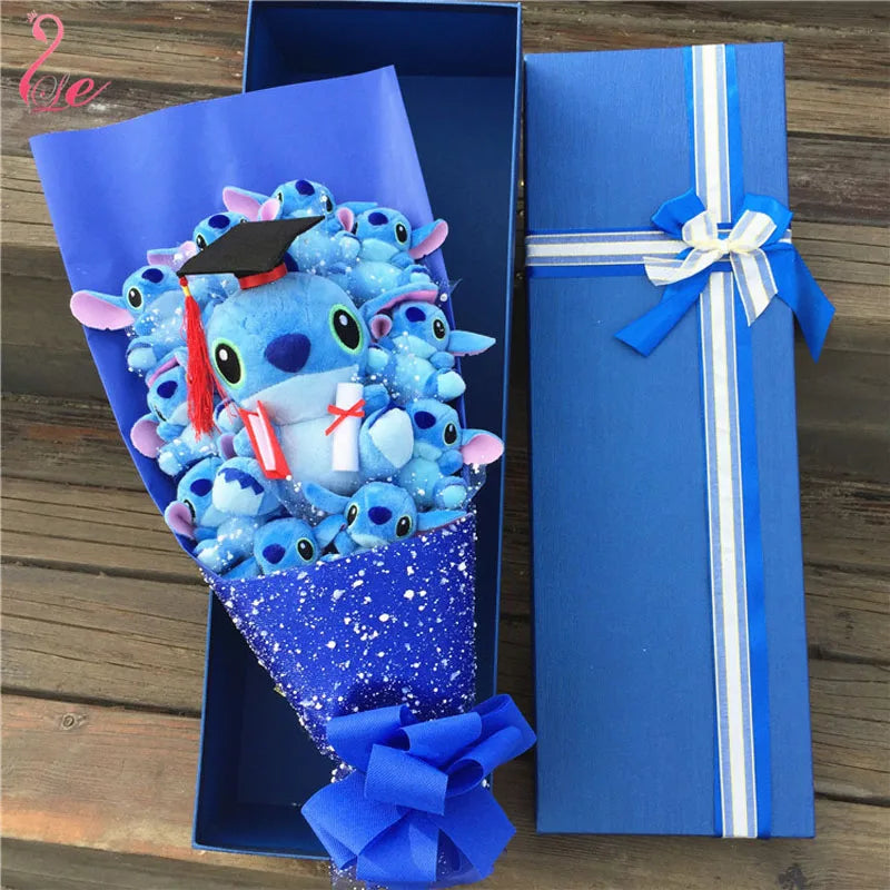 New Stitch Plush Toys Anime  Stitch Soft Stuffed Animal Dolls Kawaii Stich Plush bouquets For Kids Birthday Gifts No box
