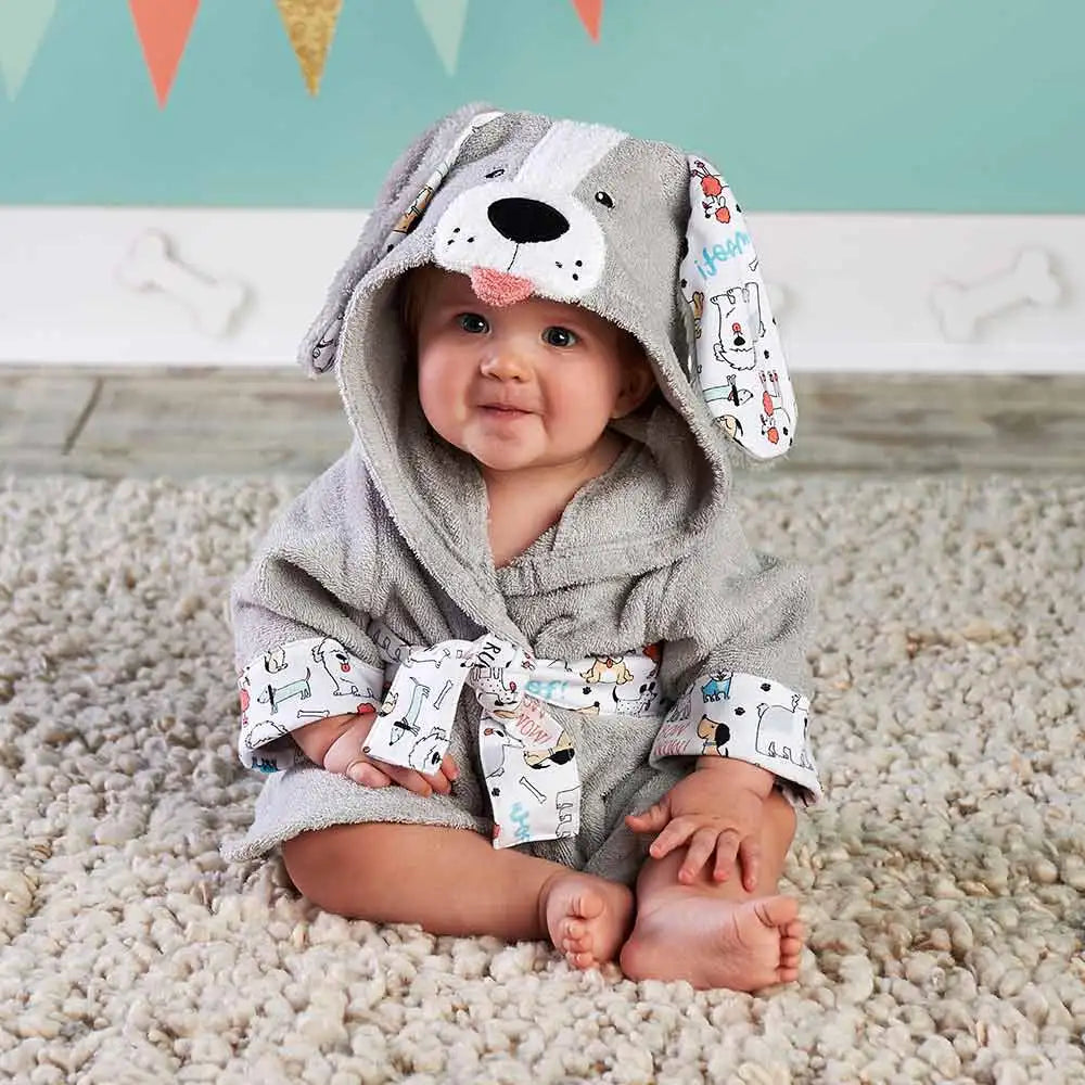 Unicorn puppy dog cow  Baby bathrobe Pure cotton with hood bathrobe Beach bath towel/Rat mice Spa Robe Infant Ponchos
