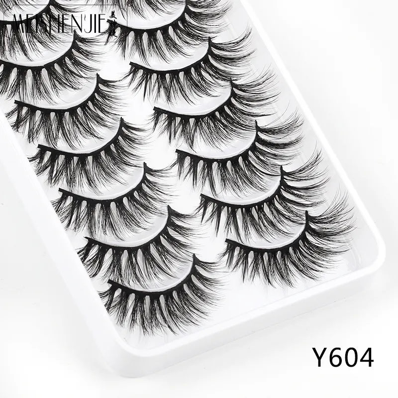 MEISHENJIE 3/5/10 Pair 3D Mink Lashes Natural Eyelash Dramatic False Eyelashes Faux Cils Makeup Fake Eyelash Extension maquiagem