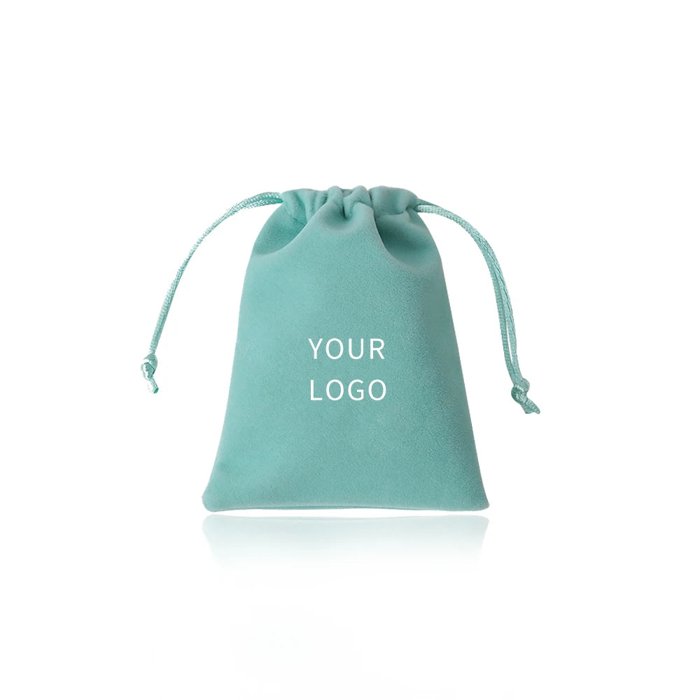 50Pcs Jewelry Packaging Pouches Velvet Drawstring Gift Bag for Wedding Christmas Party Decoration Eyelashes Makeup Storage Bags