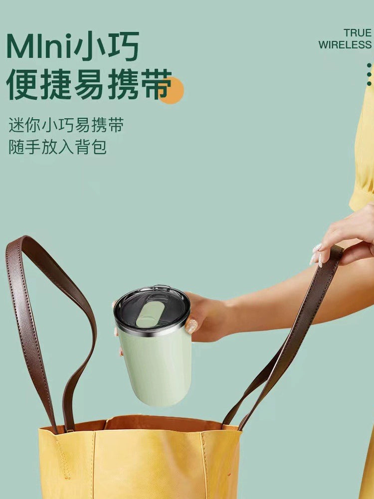 Charging 304 Stainless Steel Exquisite Coffee Stirring Cup Automatic Magnetic Electric Milk Cup Mug Full Body Waterproof