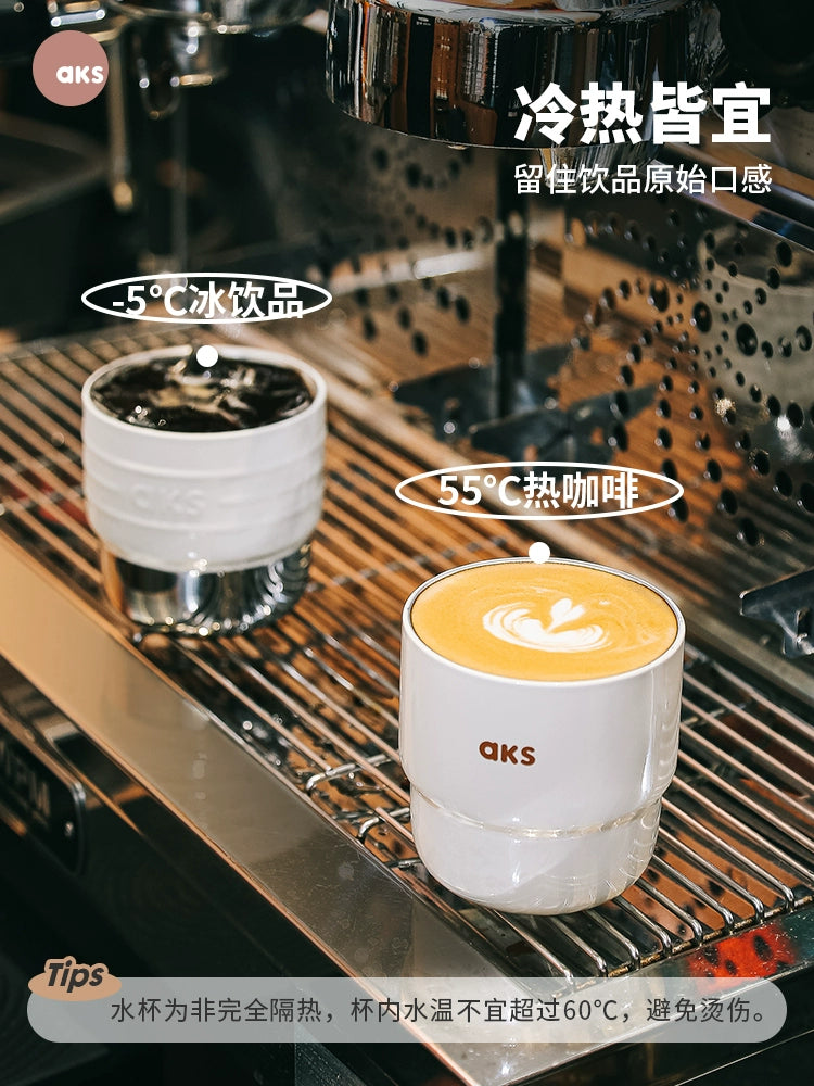 Aksxgaga Outdoor Drinking Glass Coffee Cup Tumbler Good-looking Camping Portable Stainless Steel Small Cup Tea Cup