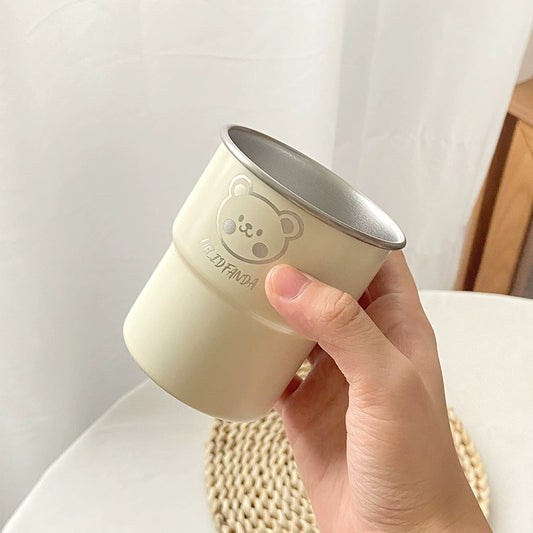 304 Stainless Steel Coffee Cup Mug Couple Office Drinking Water Fancy Small High-Looking Couple Water Cup
