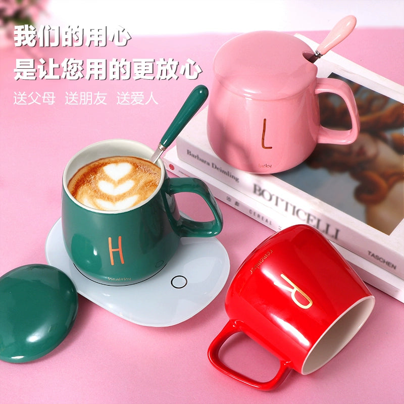 With Cover Spoon Warmer Warm Cup Heated Milk