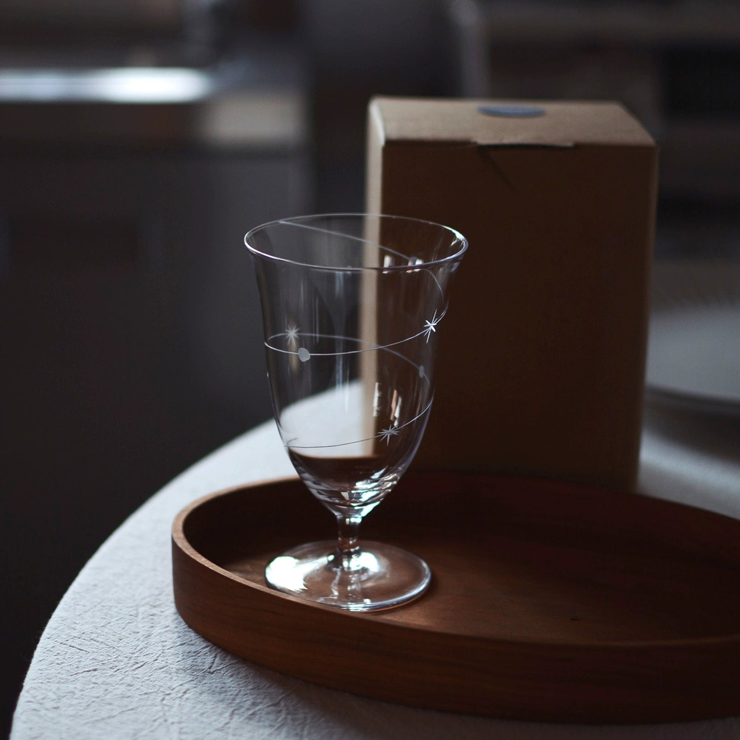 Heresmemory Camus Say Artificial Hand Carved Star Rail Glass Cup Juice Coffee Cup Dessert Wine Goblet