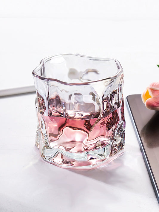 Good-looking Ins Style Glass Women's Wine Cup Special-Interest Design Coffee Cup Clear Water Cup Juice Drink Cup