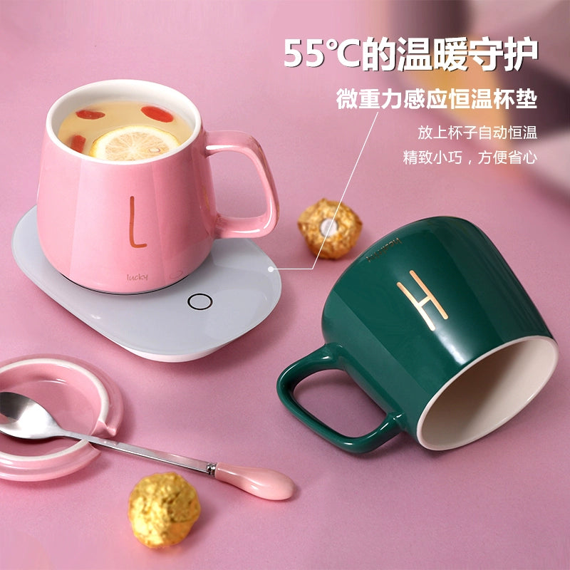 With Cover Spoon Warmer Warm Cup Heated Milk