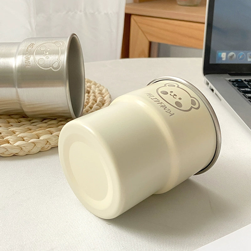 304 Stainless Steel Coffee Cup Mug Couple Office Drinking Water Fancy Small High-Looking Couple Water Cup