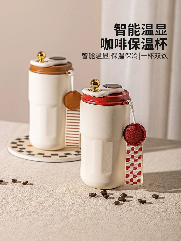 Modern Housewife Coffee Thermos Cup Girl 2024 New Arrival Good-looking 316 Stainless Steel Portable Convenient Water Cup