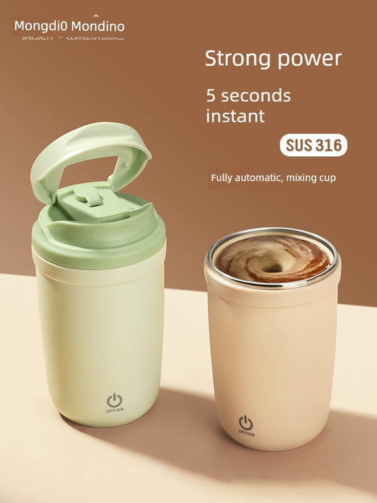 Mongdio Auto Stirring Cup Electric Coffee Cup New Arrival Automatic Magnetic Mixing Cup Soybean Milk Rotating Cup