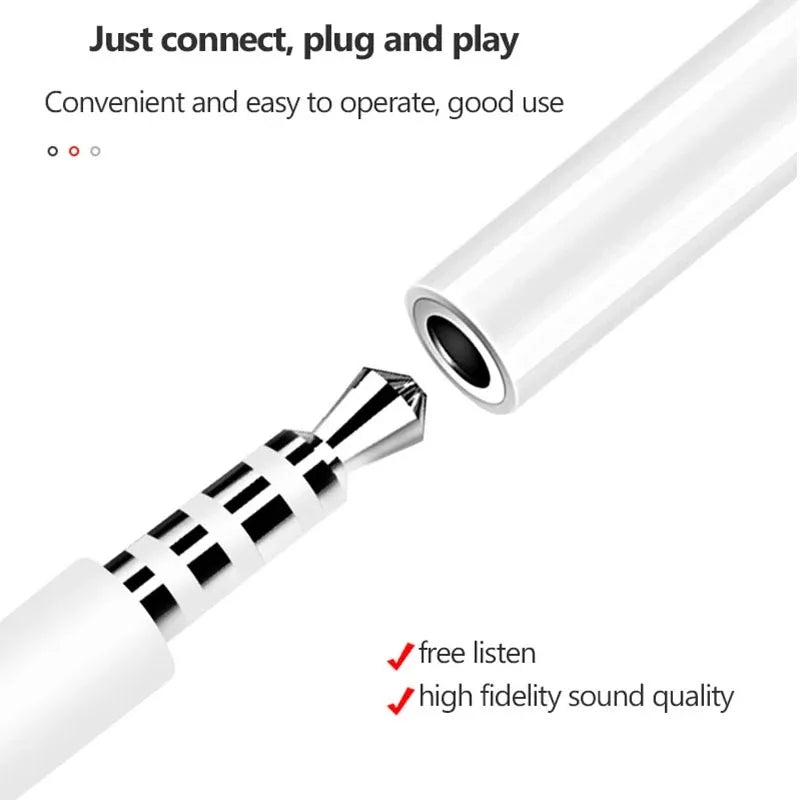 For IOS Headphone Adaptador for IPhone 13 12 11 X 8 7 Plus Aux Audio Splitter for Lighting To 3.5mm Adapter Earphone Jack Cable